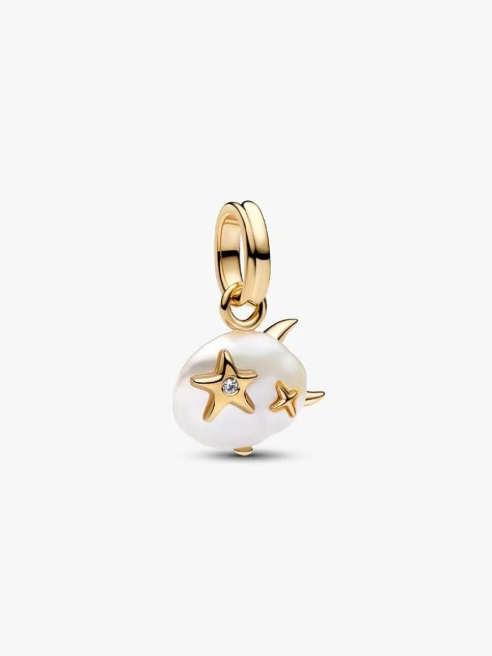 Pandora Treated Freshwater Cultured Baroque Pearl Cloud Dangle Charm